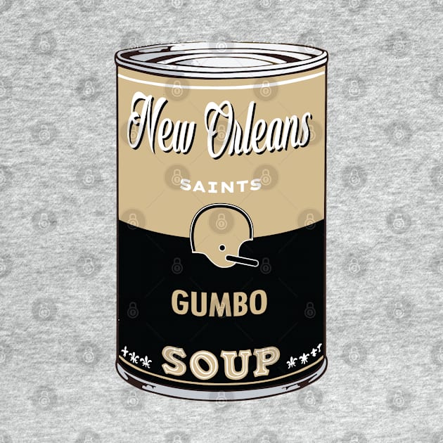 New Orleans Saints Soup Can by Rad Love